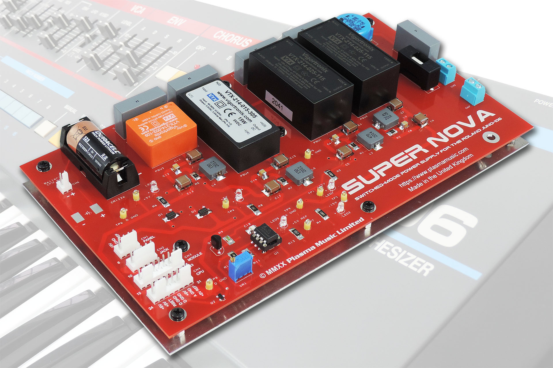 Supernova switched-mode power supply for the Roland Juno-106