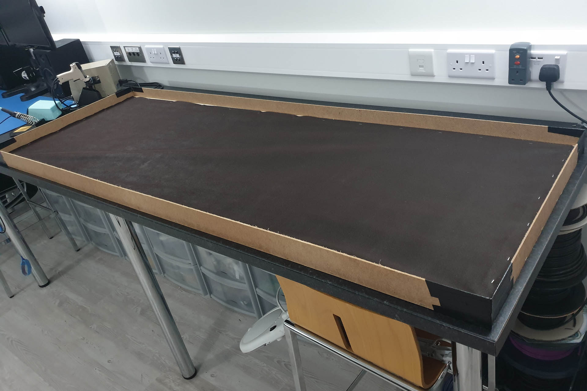 DIY Acoustic Panel with Hardboard Perimeter