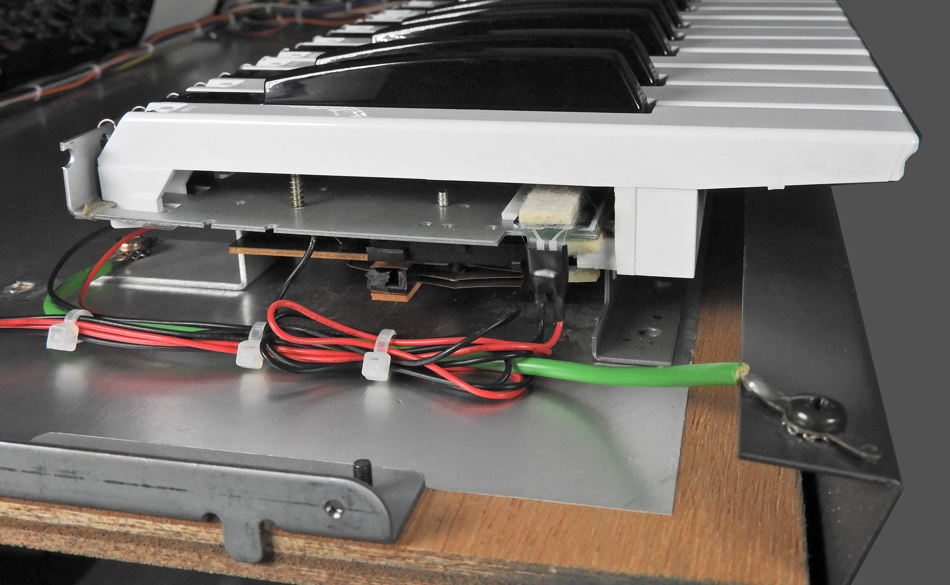 FSR tie up on left hand side of keyboard