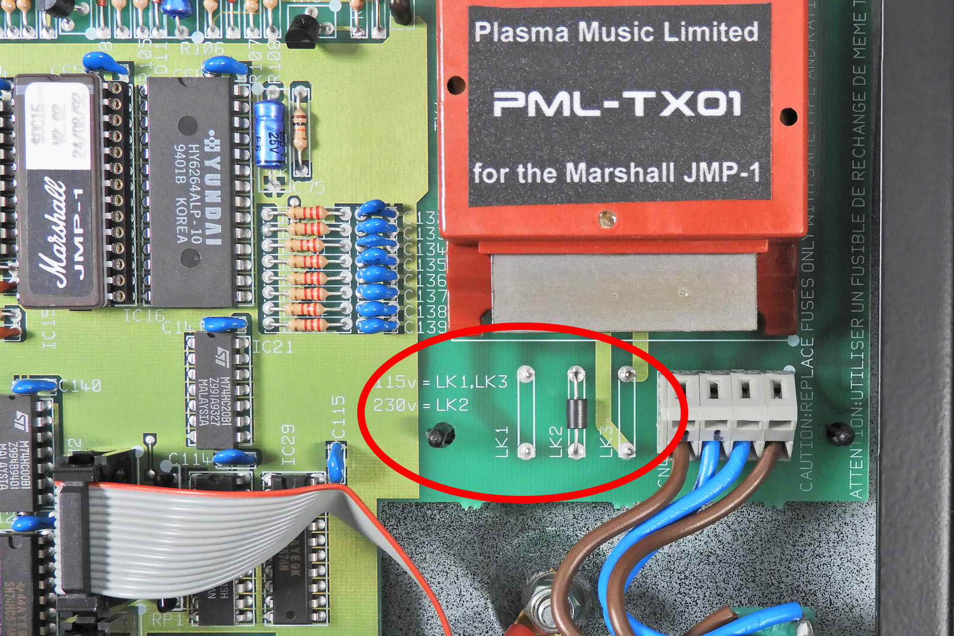 PML-TX01 replacement transformer for the Marshall JMP-1