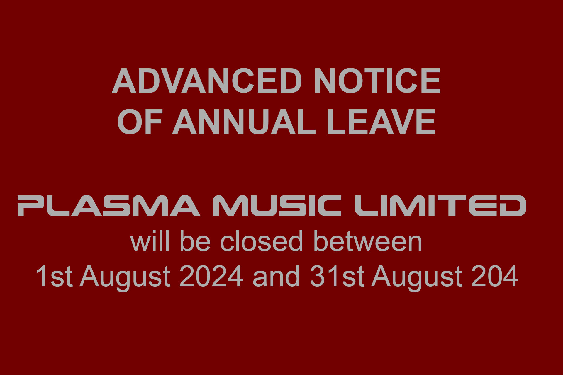 Annual Leave 2024