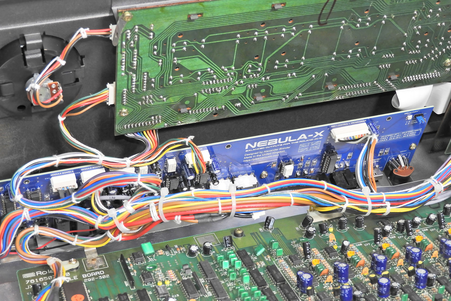 Nebula-X fits nicely into the JX-10