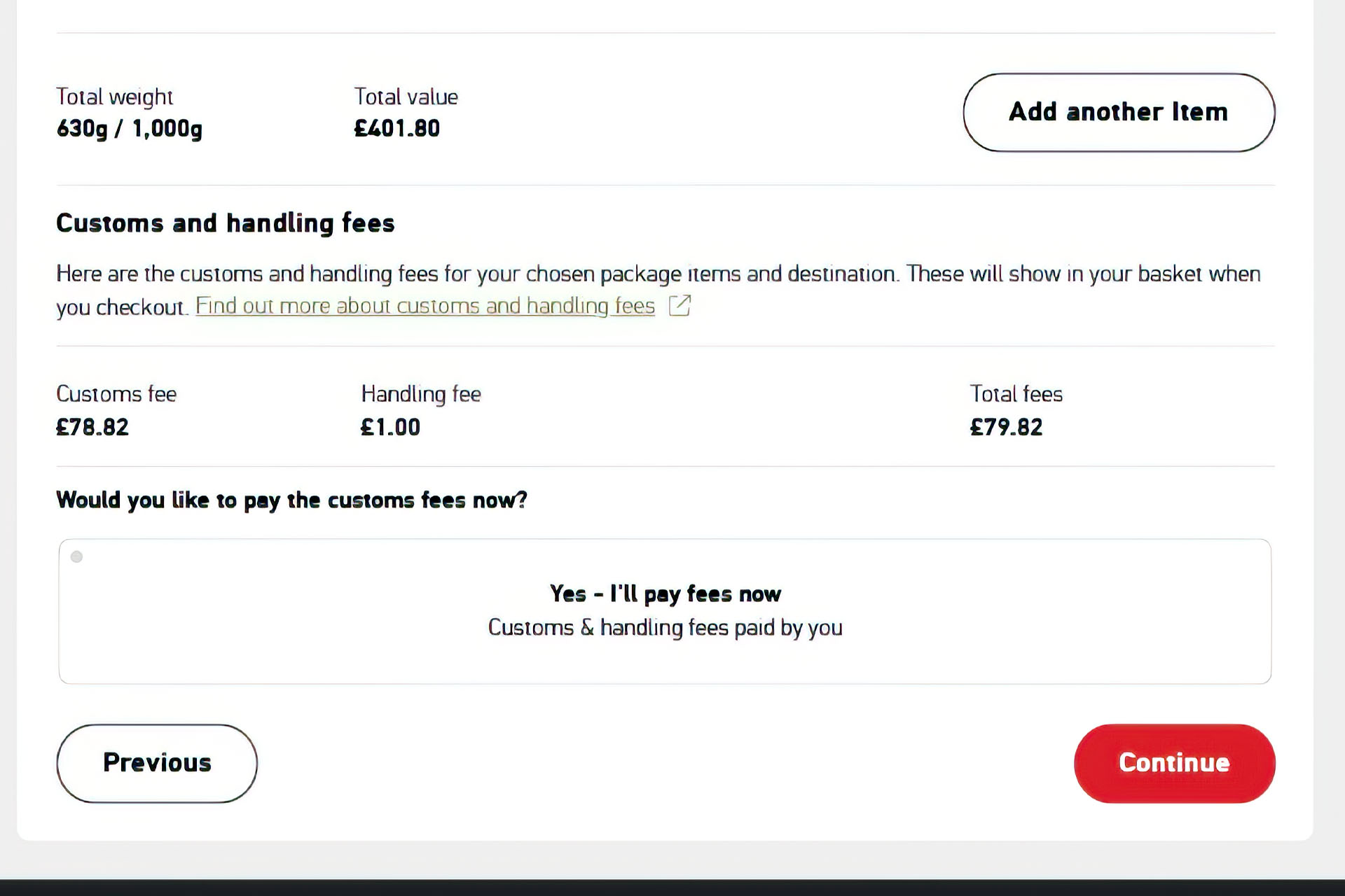 Fees are more than I charge for shipping